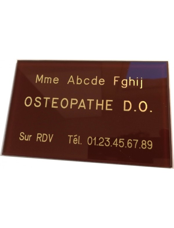 Plaque Ostéopathe